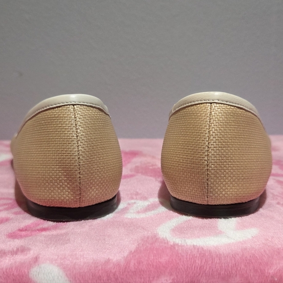 Jimmy Choo Women's Natural/Latte Raffia Leather Flat, Size 38 - Picture 8 of 10